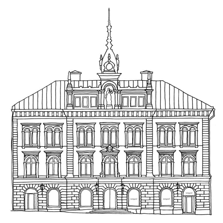 Illustrasjon av butikken i Uppsala
