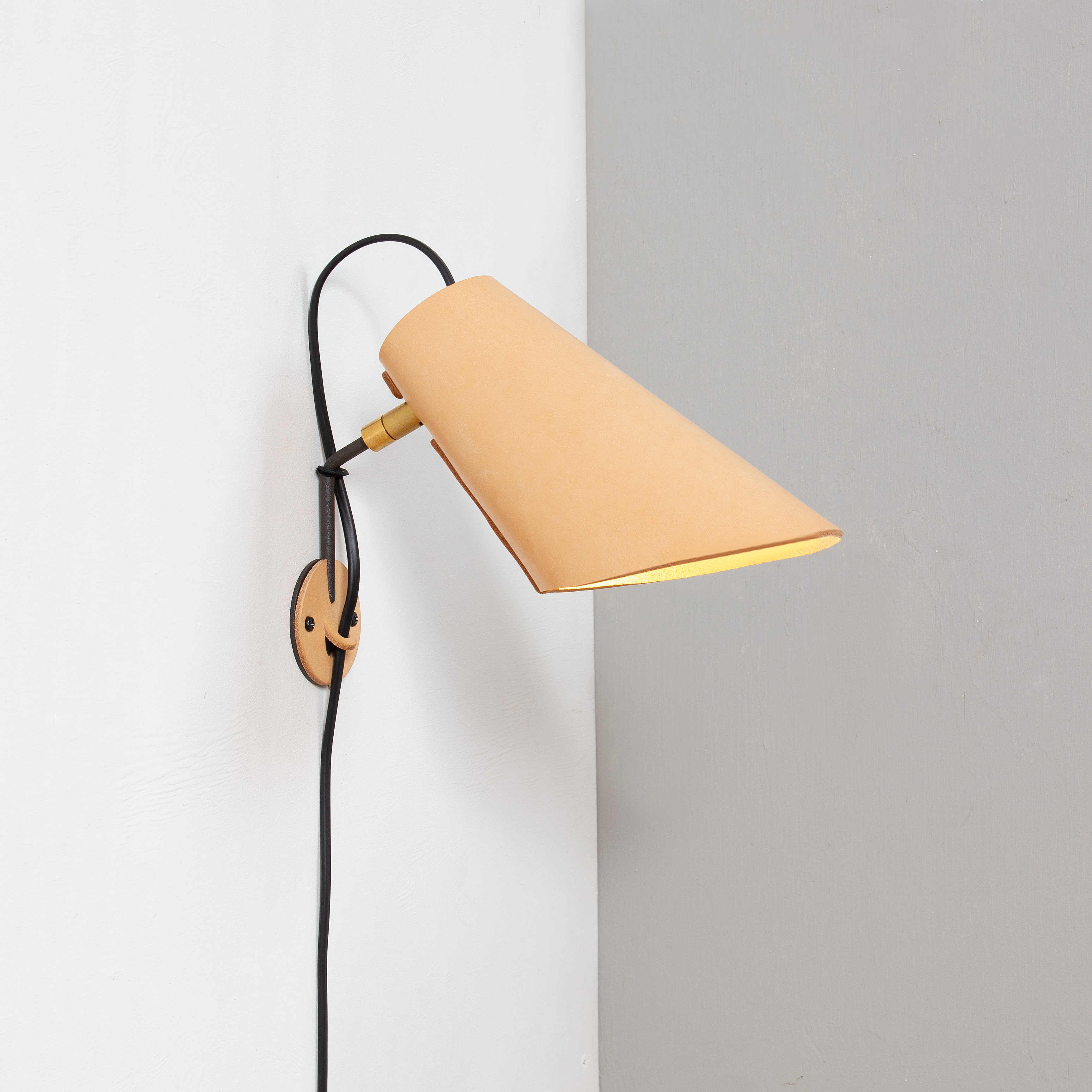 Vegglampe Erik natur