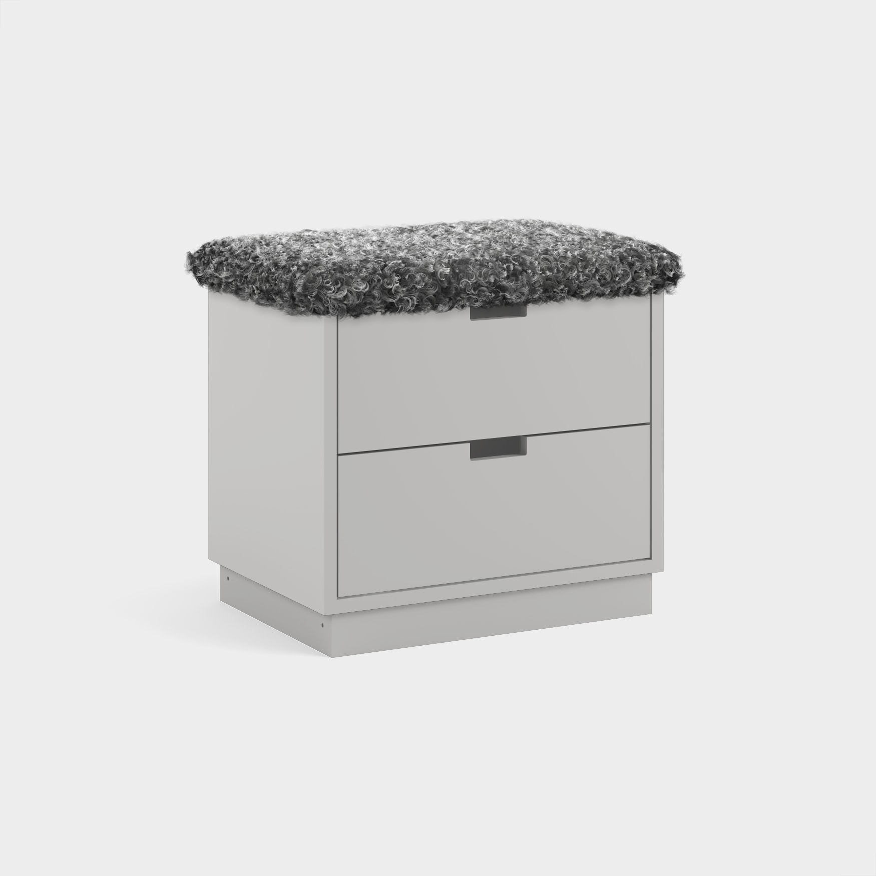 Opal sittbenk H2/M1 Lakkfarge Varmgrå