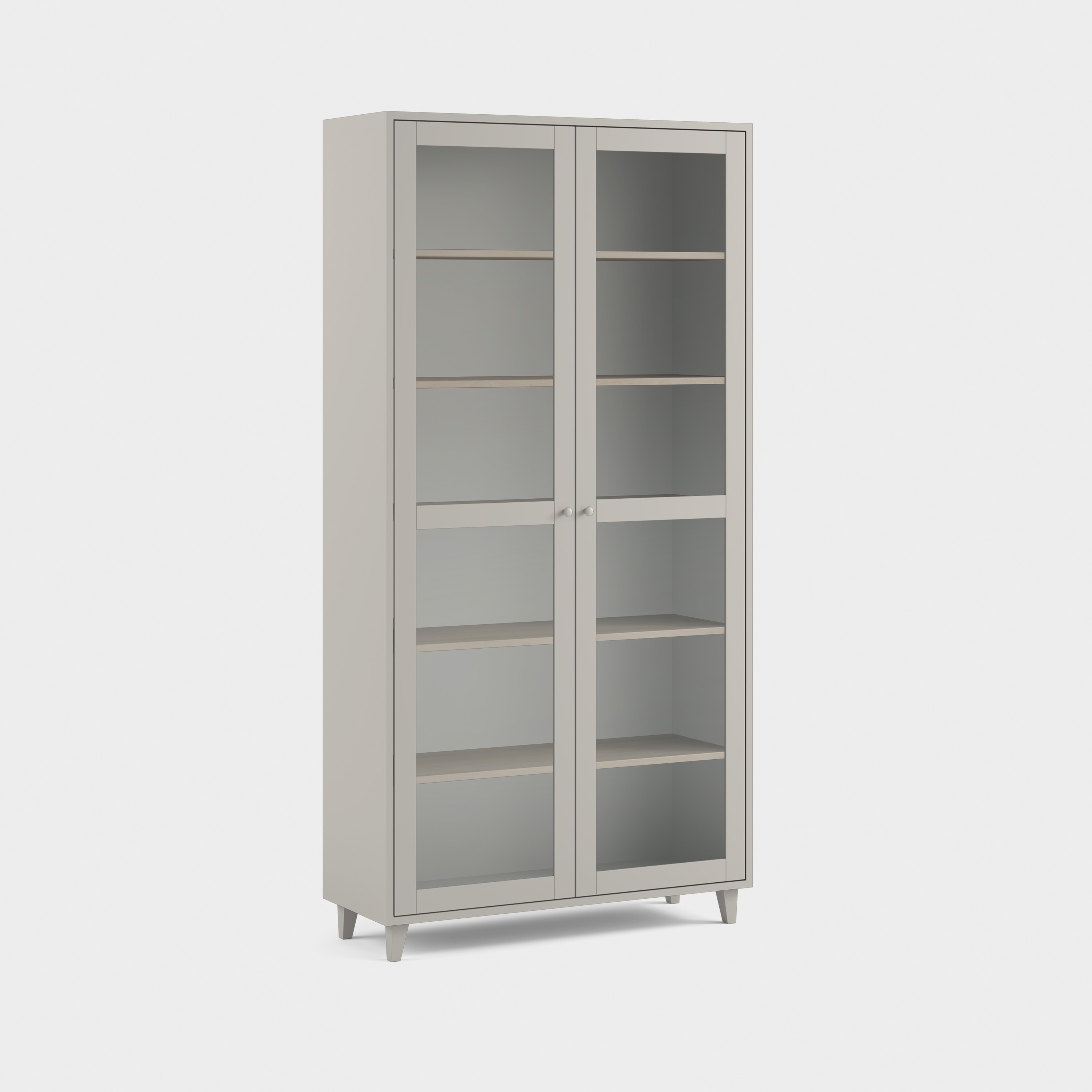 Massiv høyvitrine H10/M2