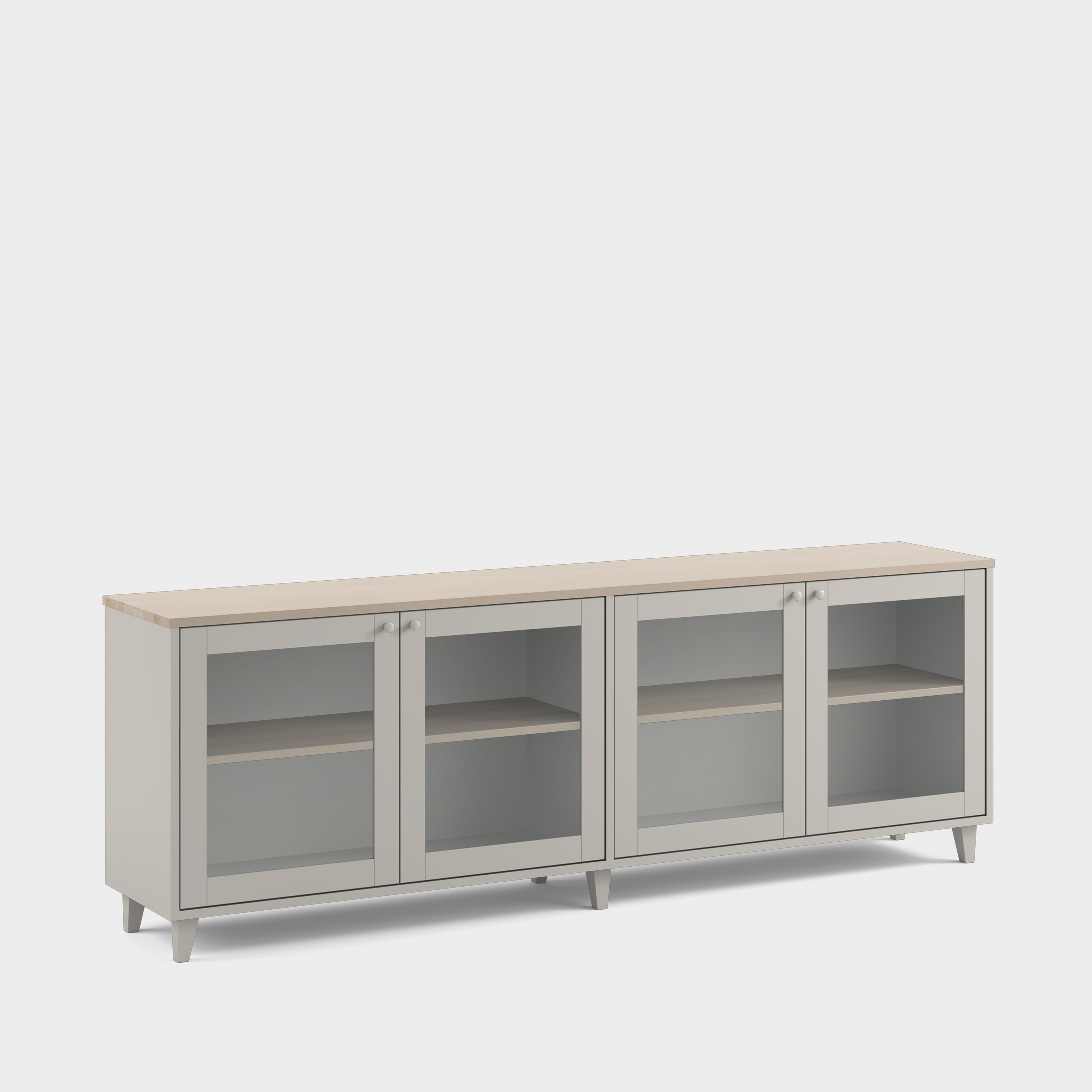 Massiv vitrineskap H3/M22