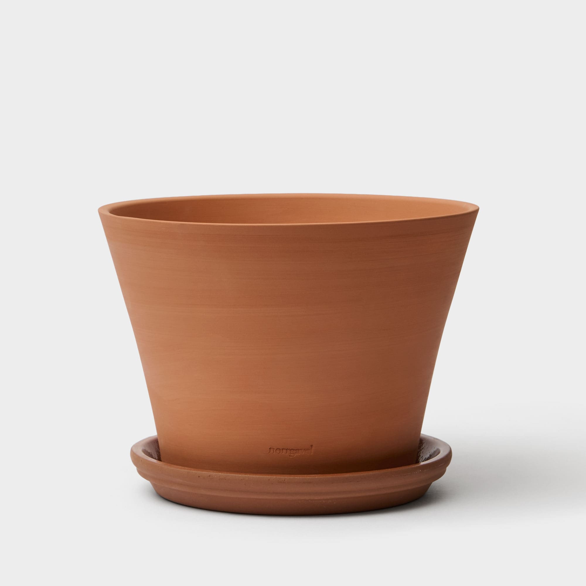 Potte med skål Terrakotta 27,5 cm