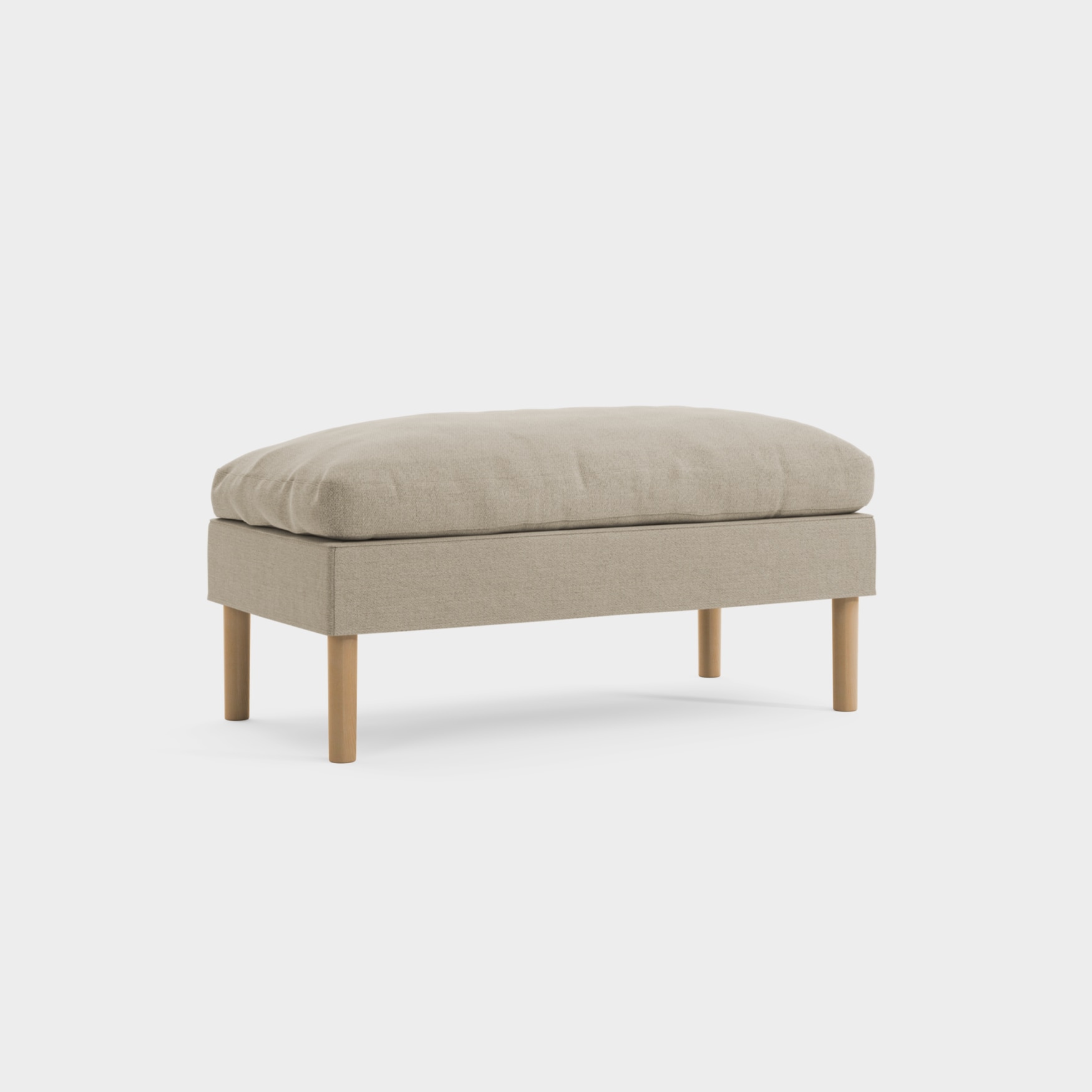 Fotskammel S85/Rett Bjørk olje