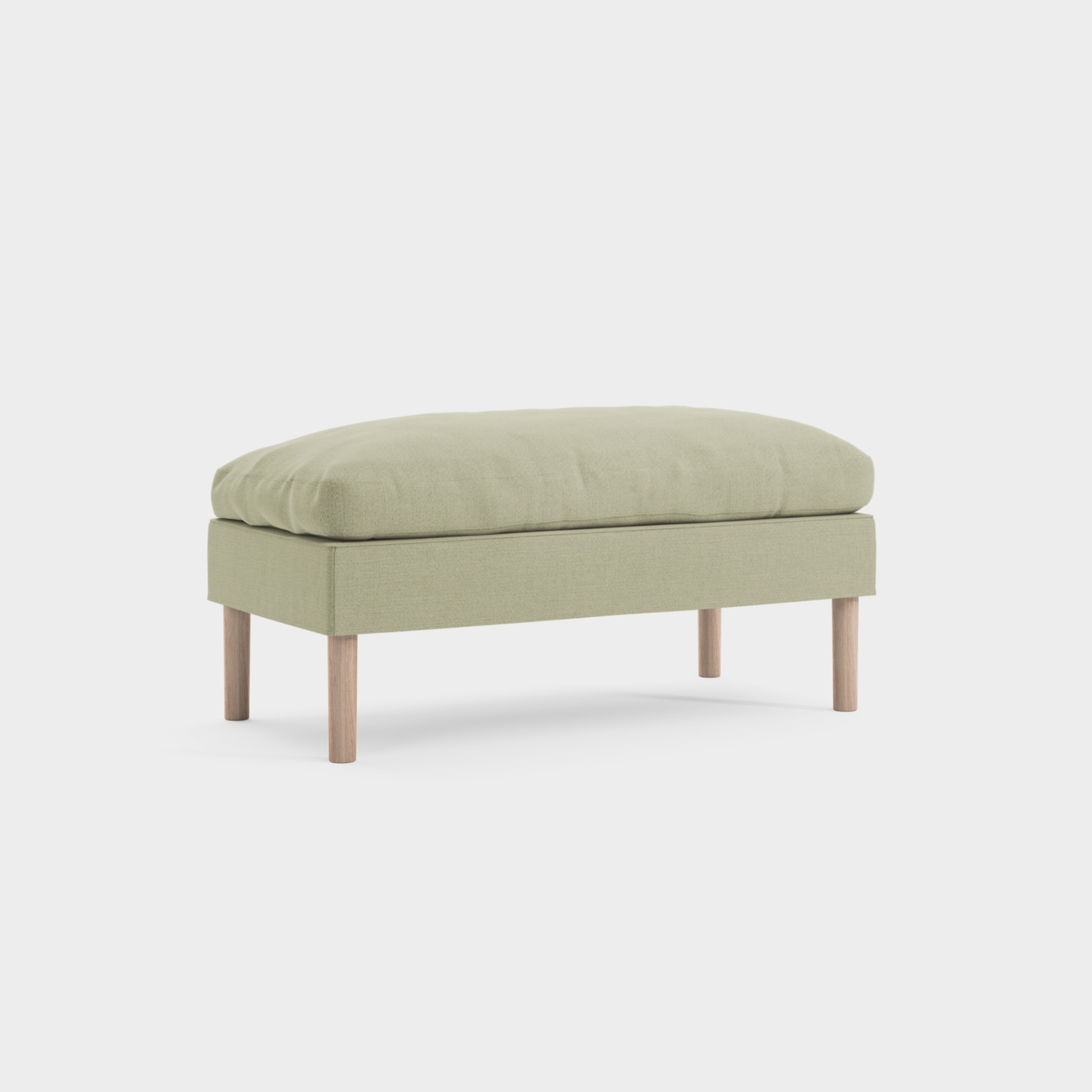 Fotskammel S85/Rett Eik hvitolje