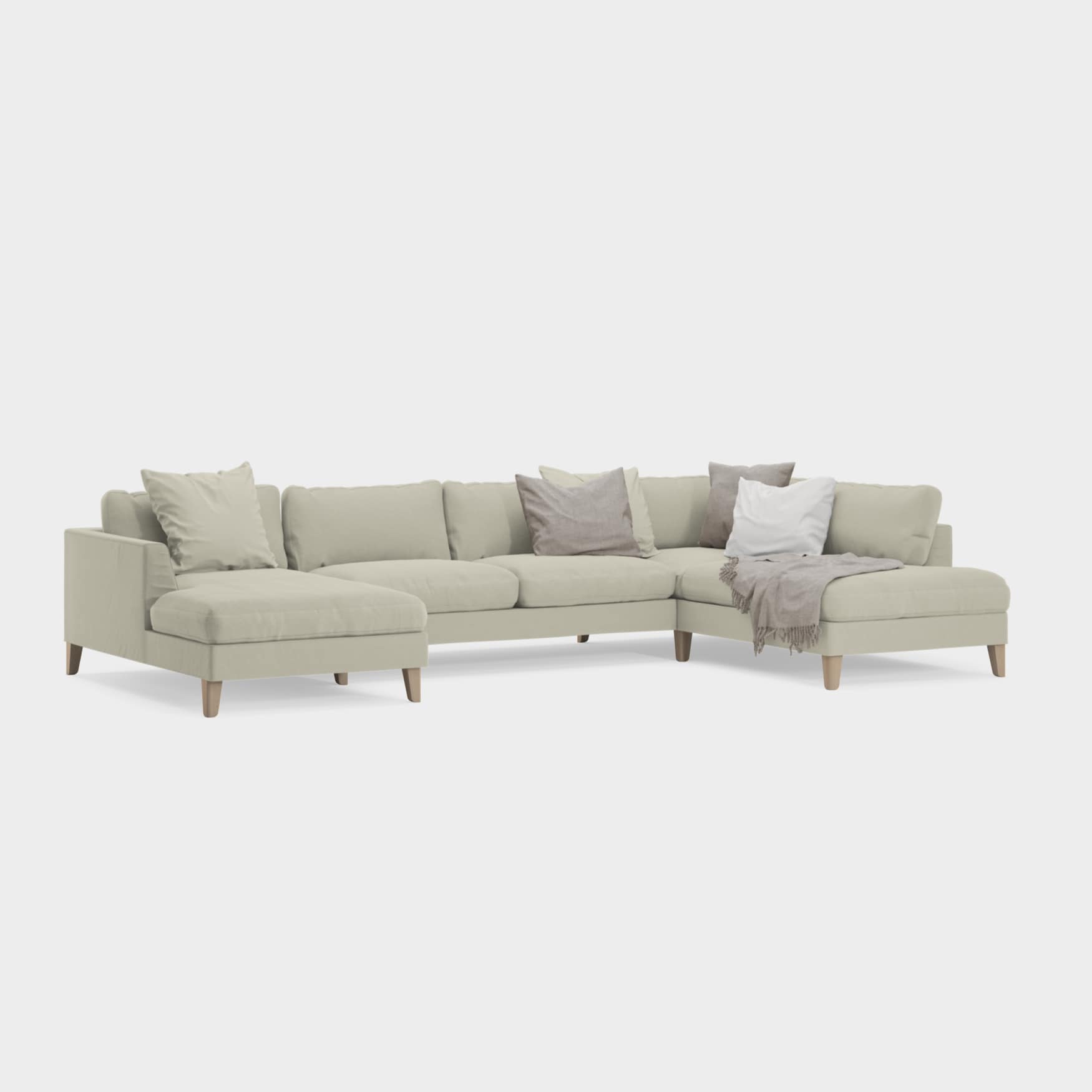 Sofa 100 Chaise longue + 3-seter + divan